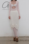 SWAYING/KNIT Pleated Skirt SW22SSB06 White